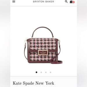 kate spade Brown Crossbody Bag with Gold Hardware